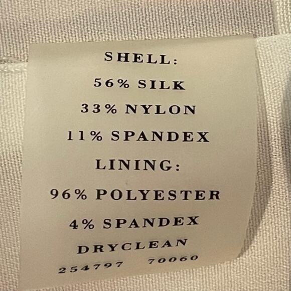 Ann Taylor Orange Silk Watercolor Print Fitted Party Event Dress NWOT Size 4 - Picture 10 of 13